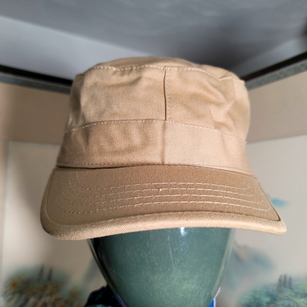 NWOT.  K & B Ethos khaki cap.  Size S.  (165)